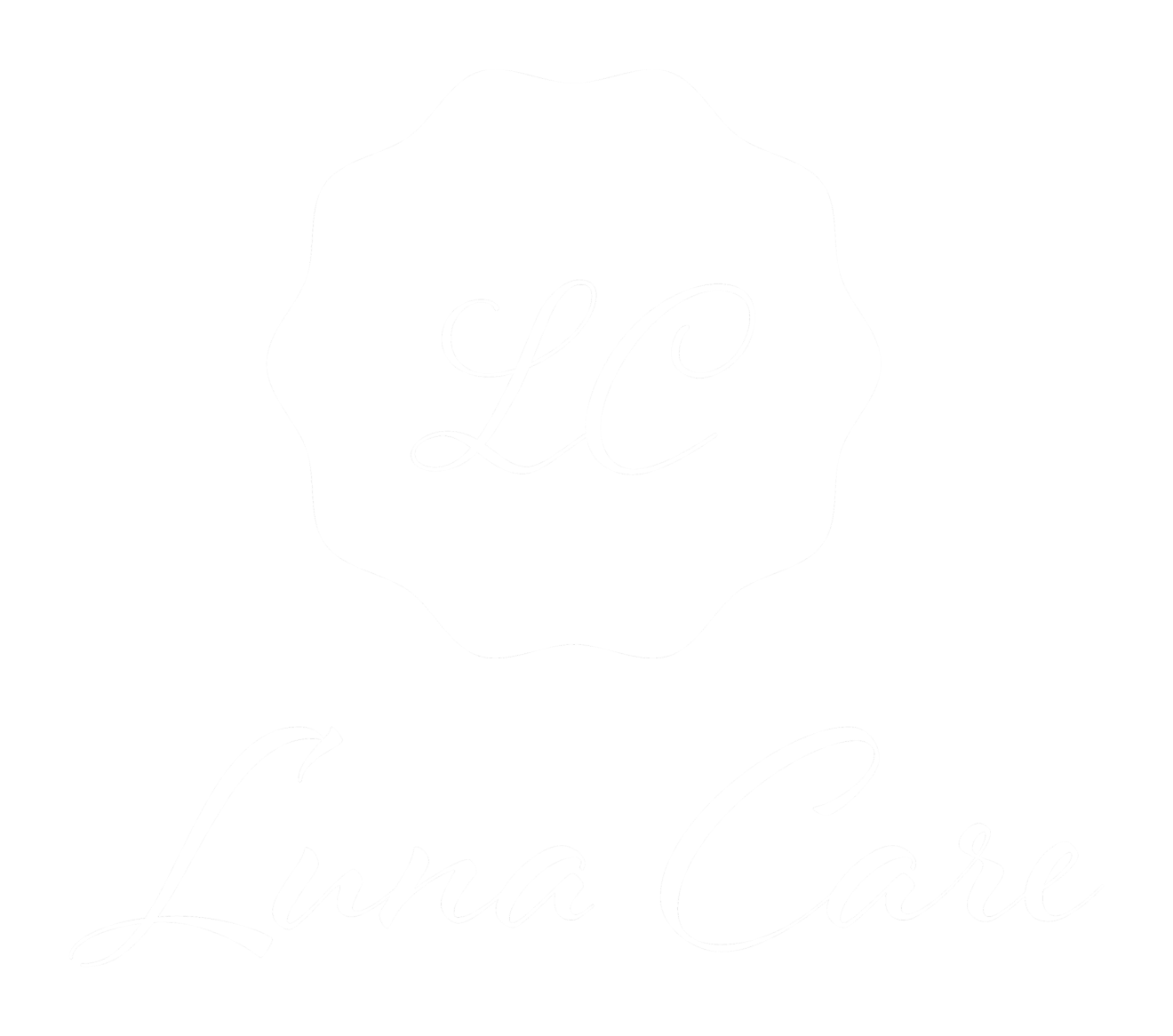 White Logo Transparent Background Luna Care Jamaica